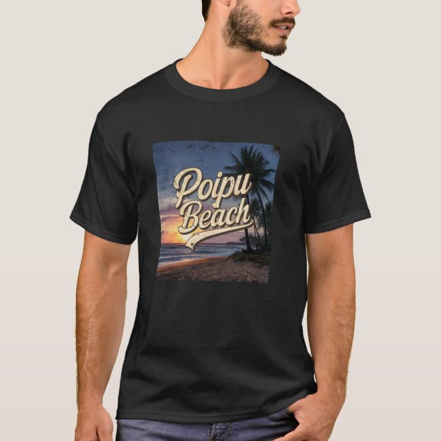 Poipu Beach Sunset T-Shirt (Front)