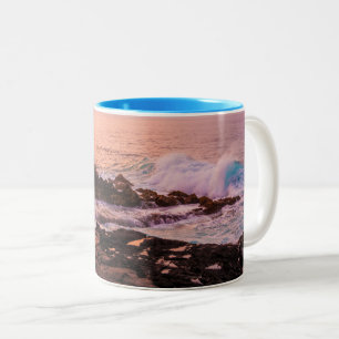 Poipu Sunrise, Kauai, Hawaii Two-Tone Coffee Mug