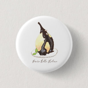Poire Belle Hélène watercolor 3 Cm Round Badge