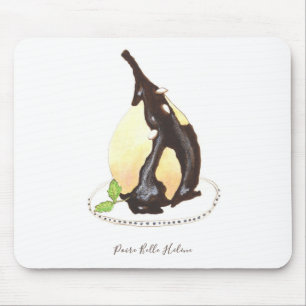 Poire Belle Hélène watercolor Mouse Mat