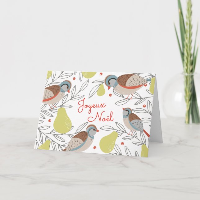 Poirier Carte de Noël Holiday Card (Front)