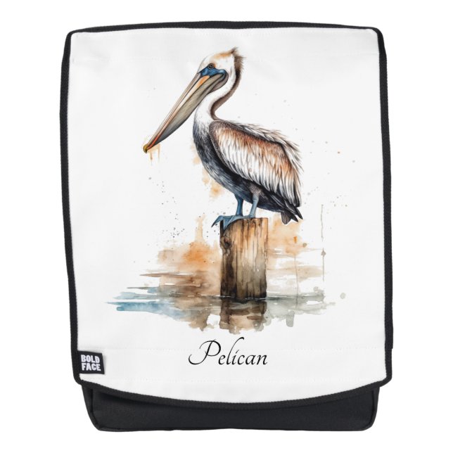 Poise of the Pelican  Backpack (Front)
