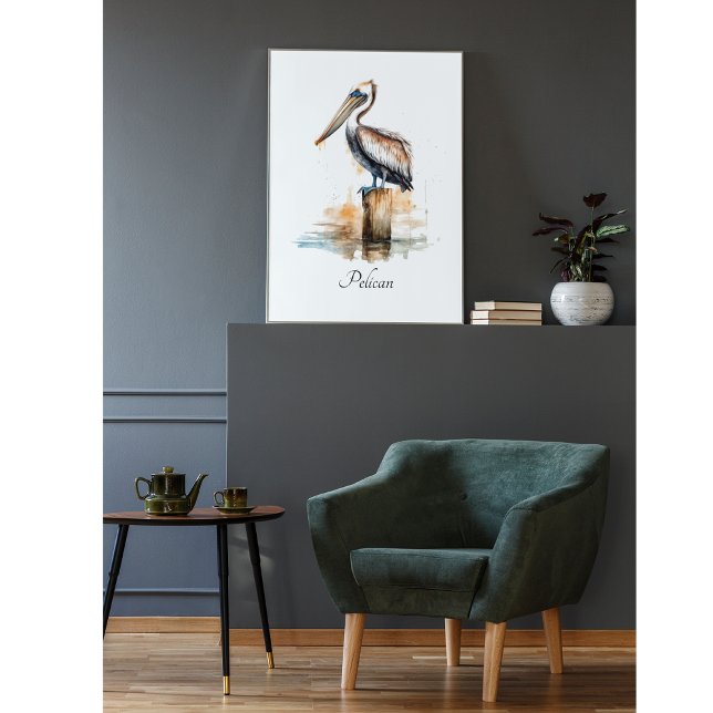 Poise of the Pelican  Canvas Print (Creator Uploaded)