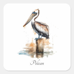 Poise of the Pelican  Square Sticker