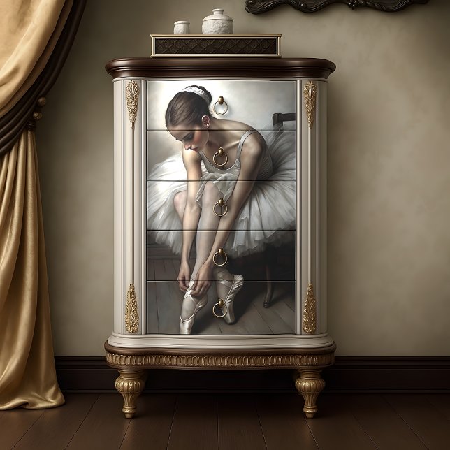 Poised Ballerina Dancer Decoupage Tissue Paper (Poised Ballerina Grace Decoupage Tissue Paper)