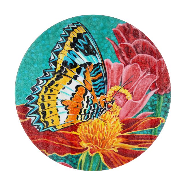 Poised Butterfly I Cutting Board (Front)