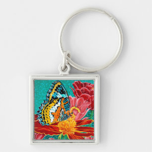 Poised Butterfly I Key Ring