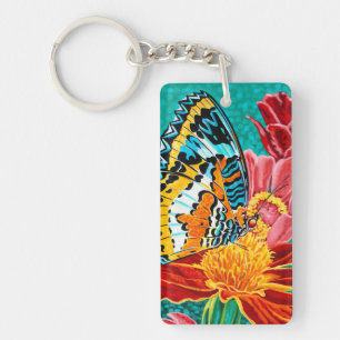 Poised Butterfly I Key Ring