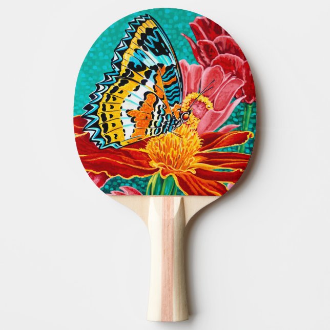 Poised Butterfly I Ping Pong Paddle (Front)