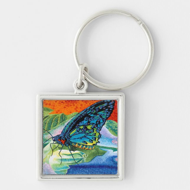 Poised Butterfly II Key Ring (Front)