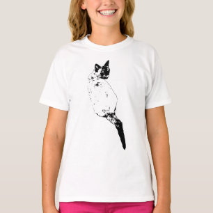 Poised Cat Expression T-Shirt