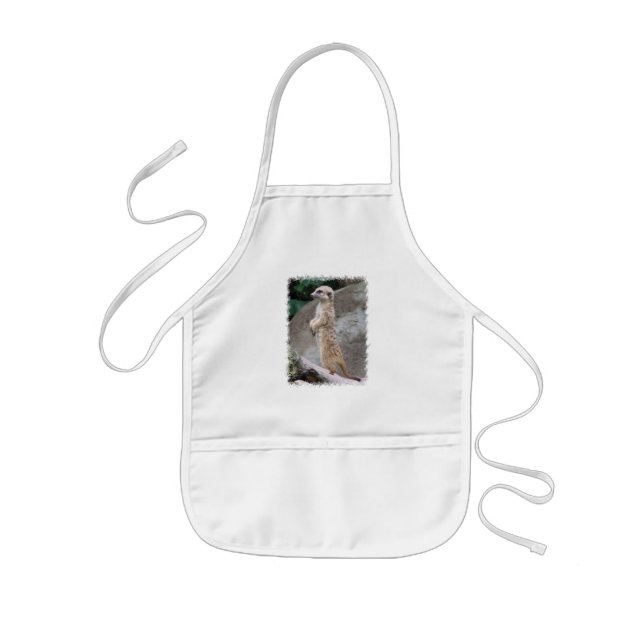 Poised Meerkat Children's Apron (Front)