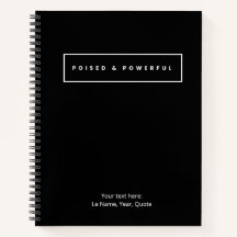 Poised & Powerful Spiral Notebook