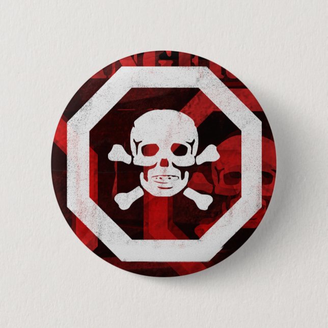 Poison 6 Cm Round Badge (Front)