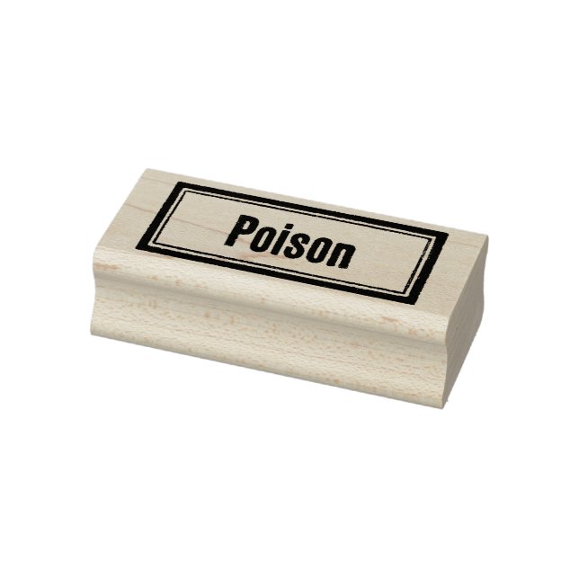 POISON Apothecary Vintage Label Rubber Stamp (Stamp)
