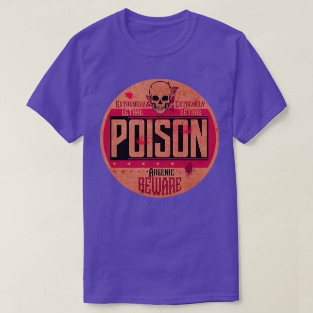 Poison Arsenic Label T-Shirt (Design Front)