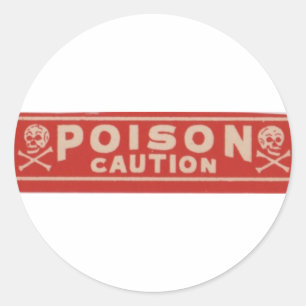 Poison Classic Round Sticker