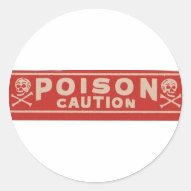 Poison Classic Round Sticker (Front)