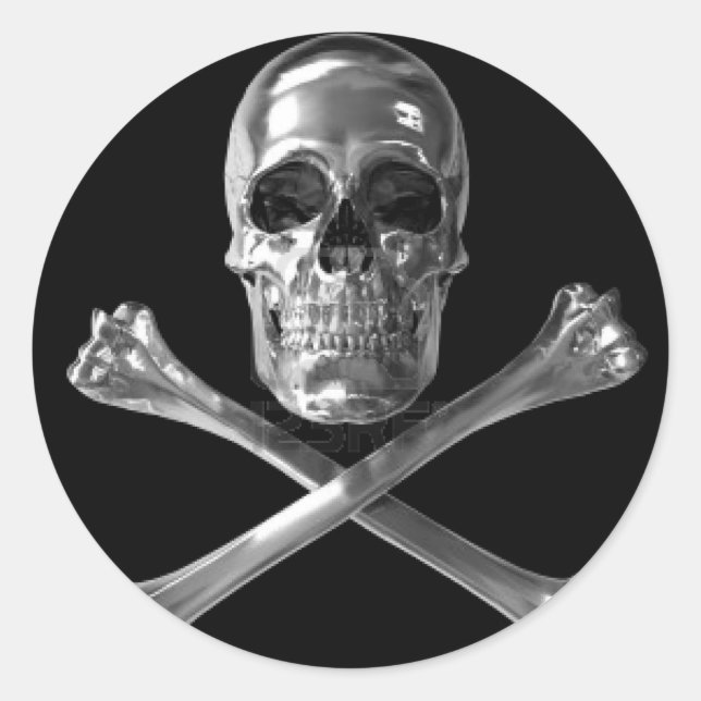 poison classic round sticker (Front)