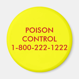 POISON CONTROL1-800-222-1222 MAGNET
