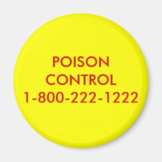 POISON CONTROL1-800-222-1222 MAGNET