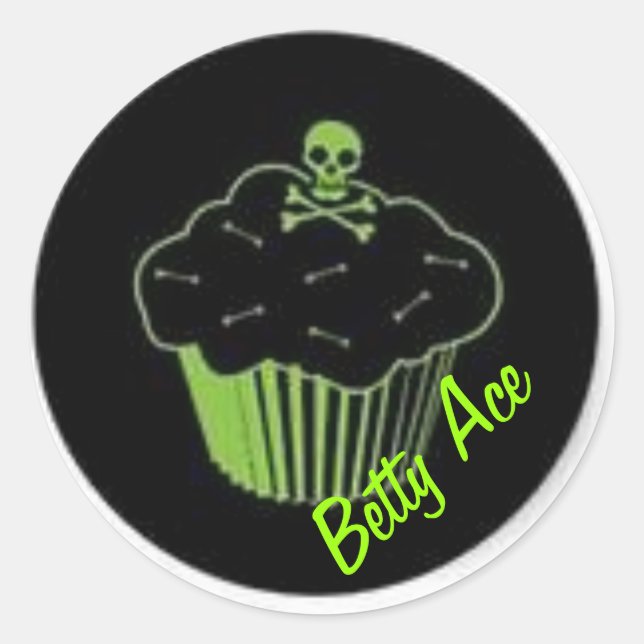 Poison Cupcake Sticker (Front)
