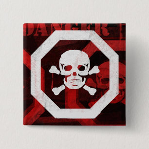 Poison - Customised 15 Cm Square Badge