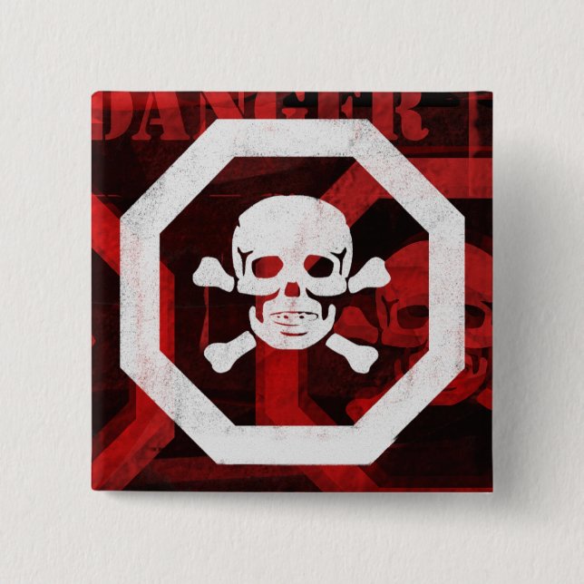 Poison - Customised 15 Cm Square Badge (Front)