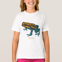 Poison dart frog cartoon illustration