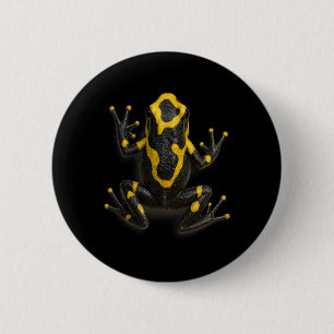 Poison Dart Frog Climbing Design Realistic Jungle 6 Cm Round Badge