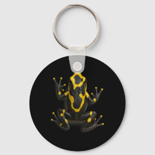 Poison Dart Frog Climbing Design Realistic Jungle Key Ring