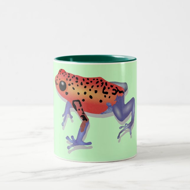 Poison Dart Frog Two-Tone Coffee Mug (Center)