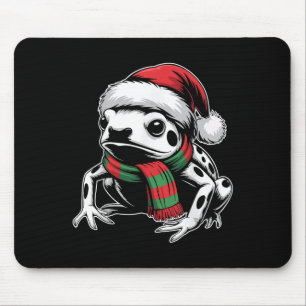 Poison Dart Frog Xmas Santa Hat Scarf Christmas Co Mouse Mat