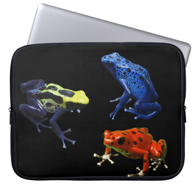 Poison Dart Frogs Laptop Sleeve (Front)