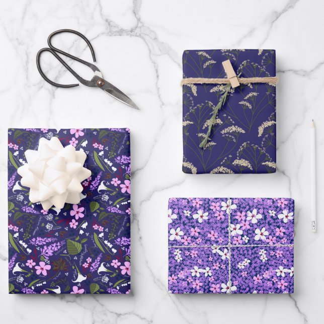 Poison Garden | Purple Collection Wrapping Paper Sheet (Front)