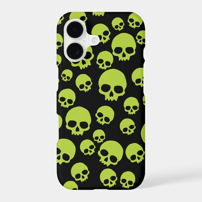 Poison Green Random Skulls Pattern (Back)