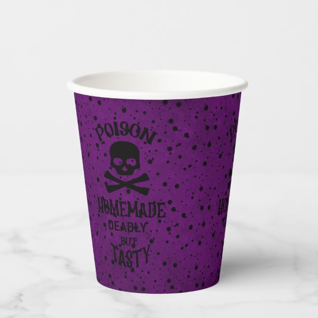 Poison Halloween Paper Cups (Front)