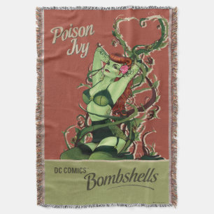 Poison Ivy Bombshell Throw Blanket