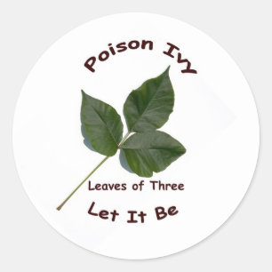 Poison Ivy Classic Round Sticker