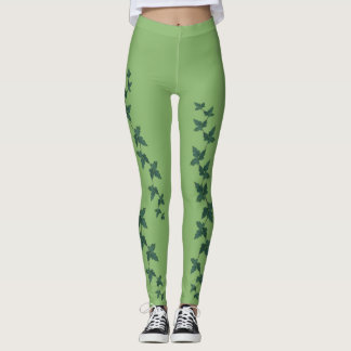 Poison Ivy Leaf leggings | Lime Green leggings