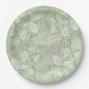 Poison Ivy Paper Plate