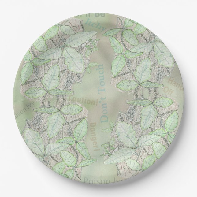 Poison Ivy Paper Plate (Front)