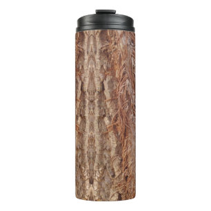 poison ivy roots on tree trunk thermal tumbler