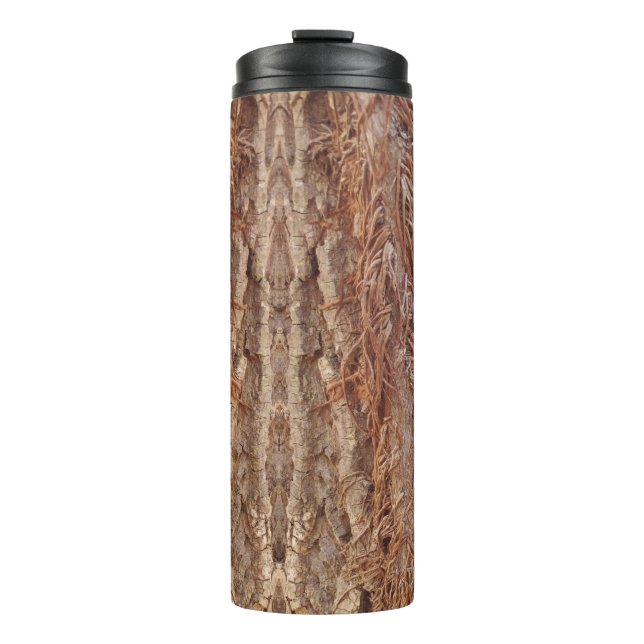 poison ivy roots on tree trunk thermal tumbler (Front)