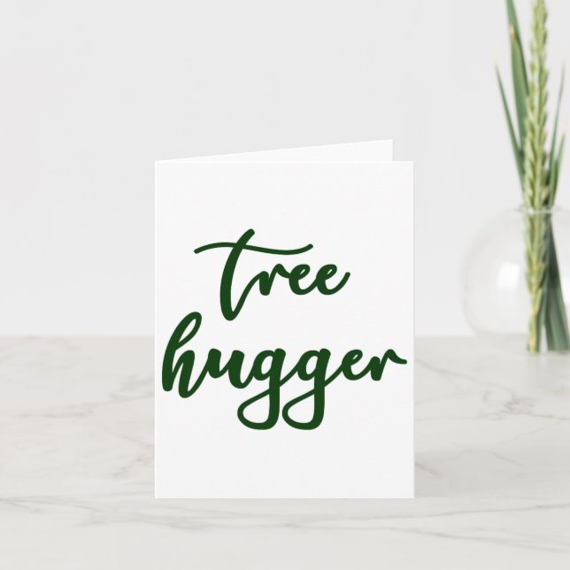 Poison-ivy Tree Hugger Nature Lover Environmentali Card (Front)
