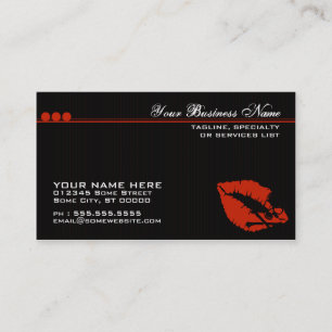 poison lips business card