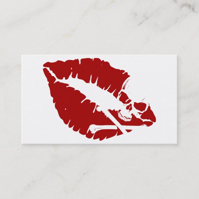 poison lips business card (Front)