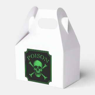 Poison Skull and Crossbones Halloween Design Print Favour Box