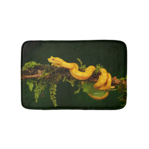 Poison Viper Snake from Costa Rica Bath Mat