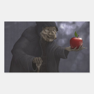 Poisoned apple rectangular sticker